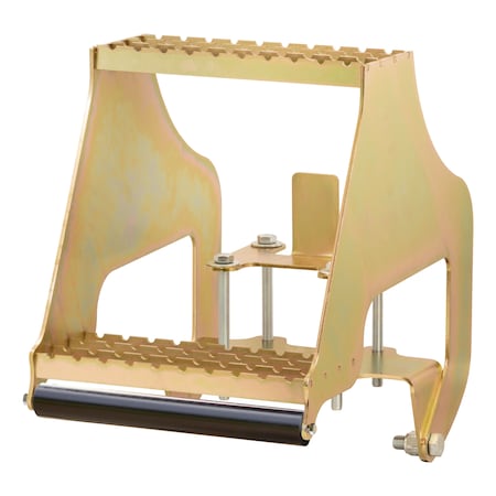 Luverne RETRAC HighRise Folding Rear Entry Step (Fits 4" Bumper Beam) 409924L